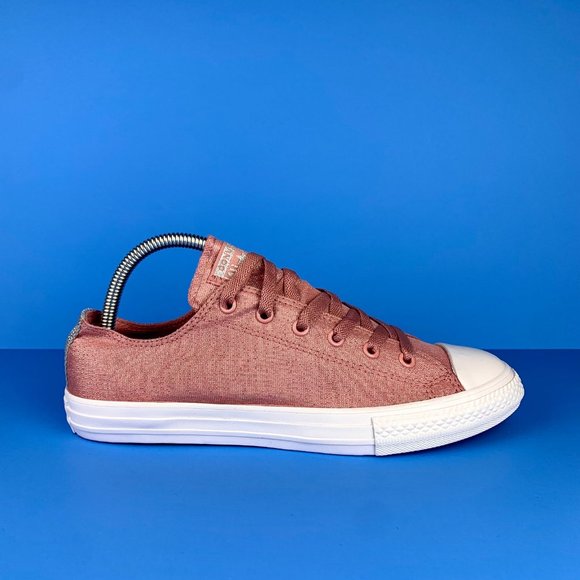 Converse Shoes Pink Glitter Converse Chuck Taylor Allstar Low Top Girlsjunior Size 6 Fashion